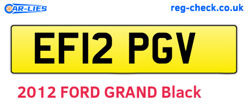 EF12PGV are the vehicle registration plates.