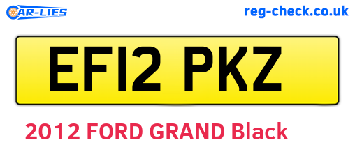 EF12PKZ are the vehicle registration plates.