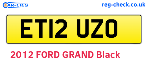 ET12UZO are the vehicle registration plates.