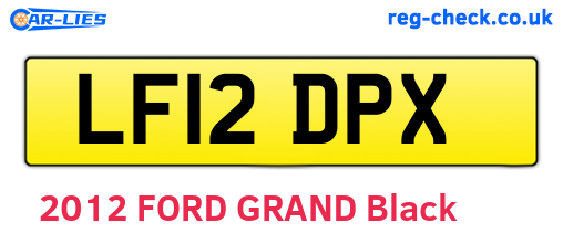LF12DPX are the vehicle registration plates.