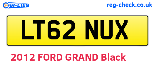 LT62NUX are the vehicle registration plates.