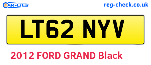 LT62NYV are the vehicle registration plates.