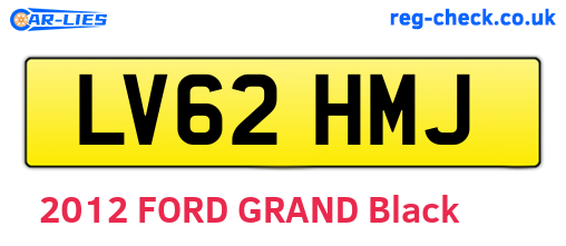 LV62HMJ are the vehicle registration plates.