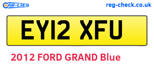 EY12XFU are the vehicle registration plates.