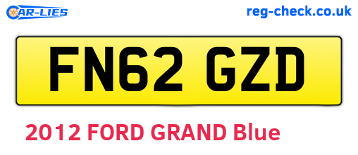 FN62GZD are the vehicle registration plates.
