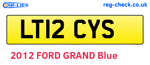 LT12CYS are the vehicle registration plates.