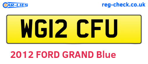 WG12CFU are the vehicle registration plates.