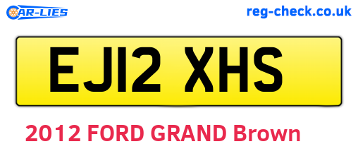 EJ12XHS are the vehicle registration plates.