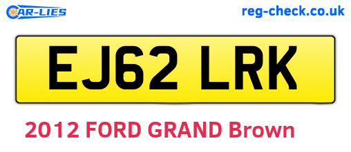 EJ62LRK are the vehicle registration plates.