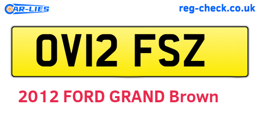 OV12FSZ are the vehicle registration plates.
