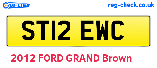 ST12EWC are the vehicle registration plates.