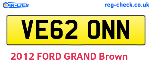 VE62ONN are the vehicle registration plates.