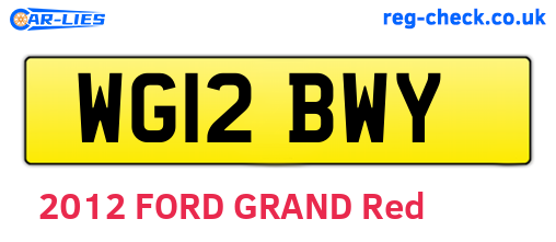 WG12BWY are the vehicle registration plates.