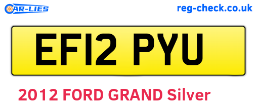 EF12PYU are the vehicle registration plates.