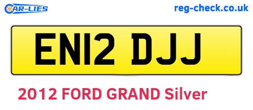 EN12DJJ are the vehicle registration plates.