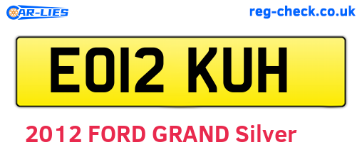 EO12KUH are the vehicle registration plates.