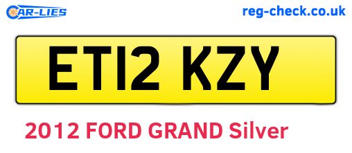 ET12KZY are the vehicle registration plates.