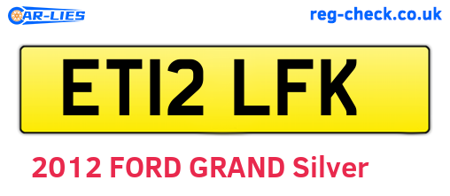 ET12LFK are the vehicle registration plates.