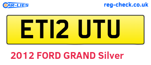 ET12UTU are the vehicle registration plates.