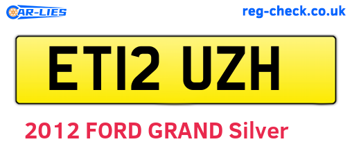 ET12UZH are the vehicle registration plates.