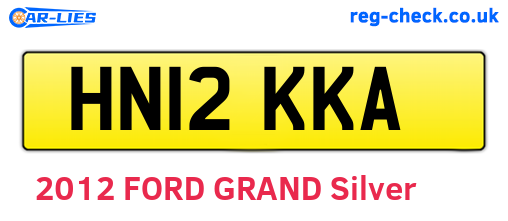 HN12KKA are the vehicle registration plates.