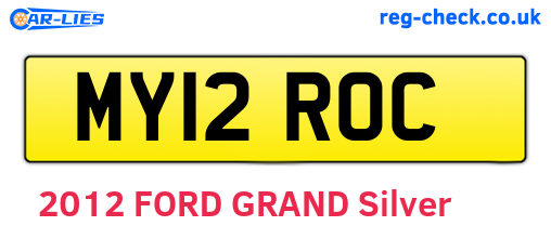 MY12ROC are the vehicle registration plates.