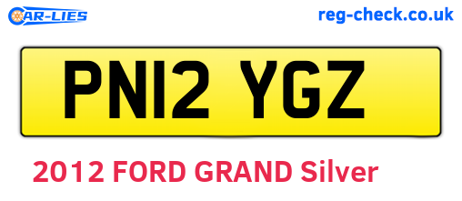 PN12YGZ are the vehicle registration plates.