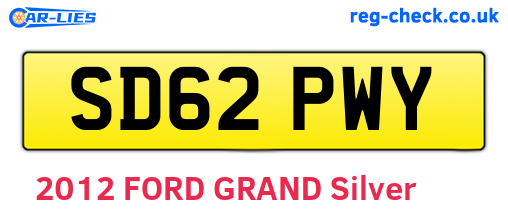 SD62PWY are the vehicle registration plates.