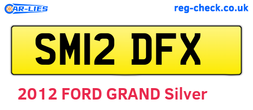 SM12DFX are the vehicle registration plates.