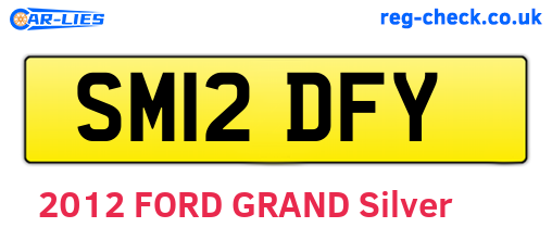 SM12DFY are the vehicle registration plates.