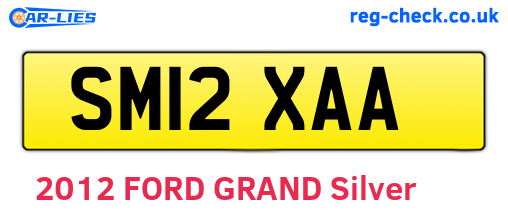 SM12XAA are the vehicle registration plates.