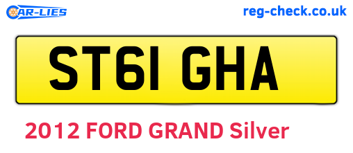 ST61GHA are the vehicle registration plates.