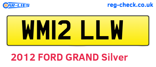 WM12LLW are the vehicle registration plates.