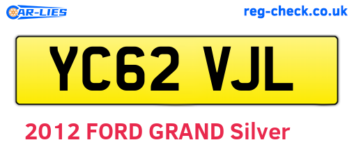 YC62VJL are the vehicle registration plates.