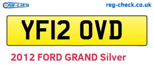 YF12OVD are the vehicle registration plates.