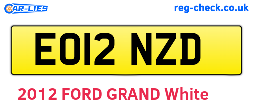 EO12NZD are the vehicle registration plates.