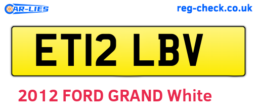 ET12LBV are the vehicle registration plates.