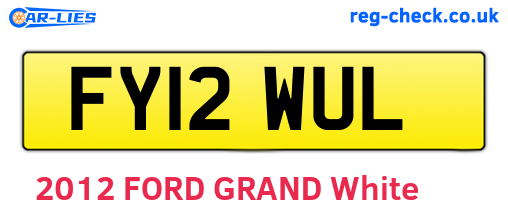FY12WUL are the vehicle registration plates.