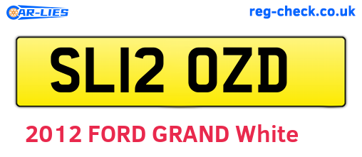 SL12OZD are the vehicle registration plates.