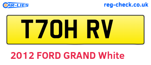 T70HRV are the vehicle registration plates.