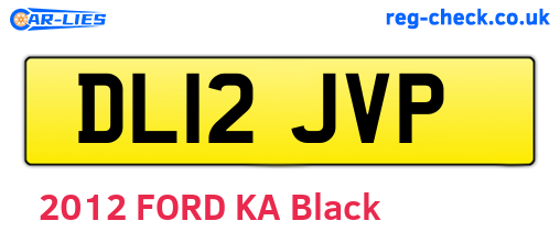 DL12JVP are the vehicle registration plates.