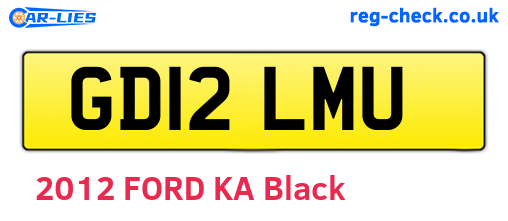 GD12LMU are the vehicle registration plates.