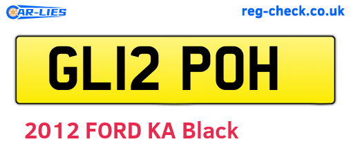 GL12POH are the vehicle registration plates.