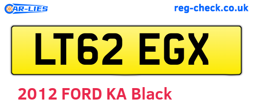 LT62EGX are the vehicle registration plates.