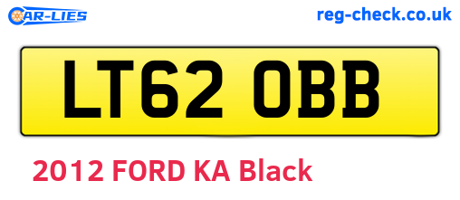 LT62OBB are the vehicle registration plates.