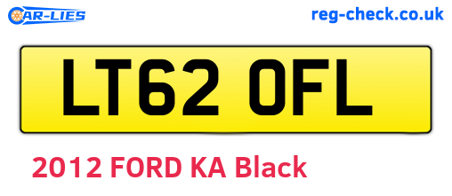 LT62OFL are the vehicle registration plates.
