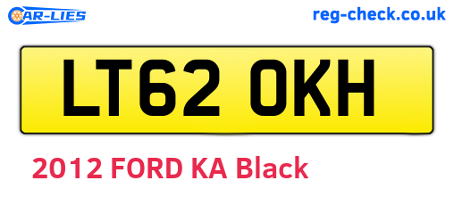 LT62OKH are the vehicle registration plates.