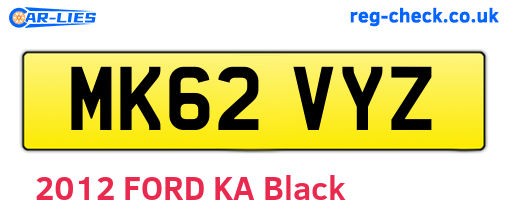 MK62VYZ are the vehicle registration plates.