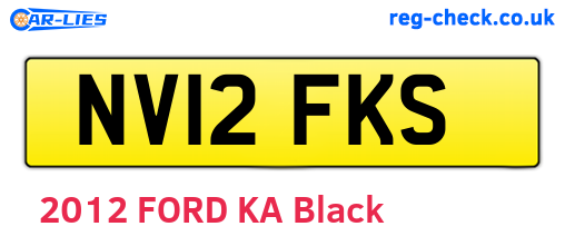 NV12FKS are the vehicle registration plates.