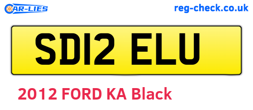 SD12ELU are the vehicle registration plates.